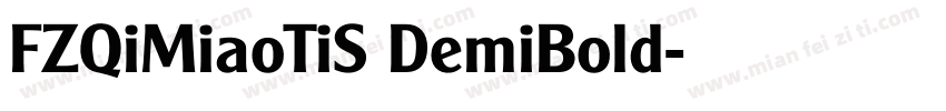 FZQiMiaoTiS DemiBold字体转换